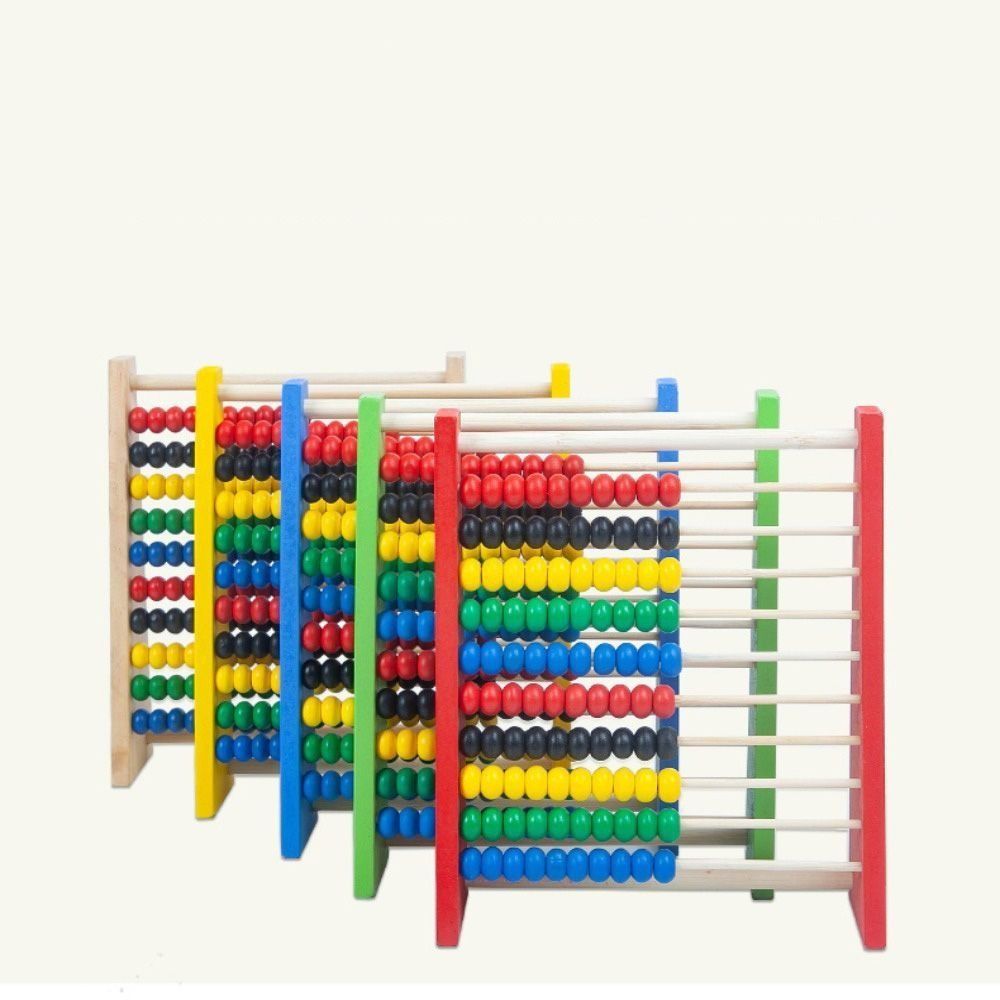 Kids Education Calculator - Прочный деревянный абакус, образовательная счетная рамка