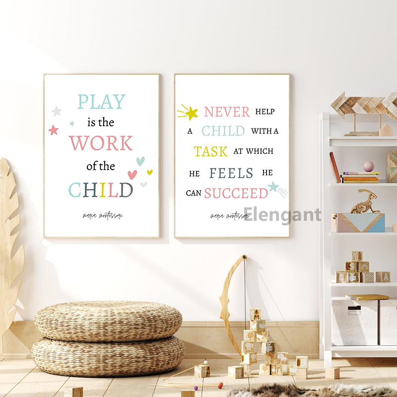 Играйте в это работа ребенка,  – обзор и цена Kids Education Quote